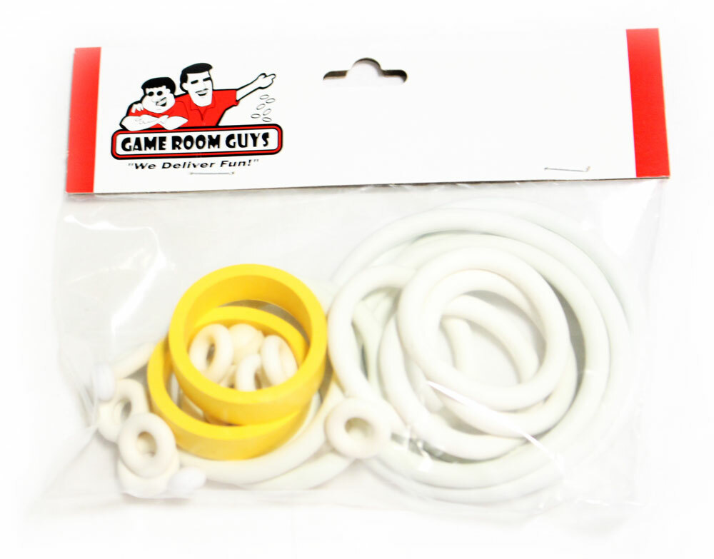 Bally Nitro Groundshaker Pinball Machine Replacement Rubber Ring Kit White