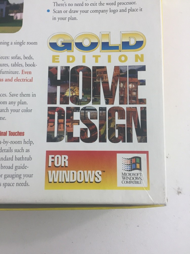 Gold Edition Home Design (1993, CD-ROM, Computer Software)