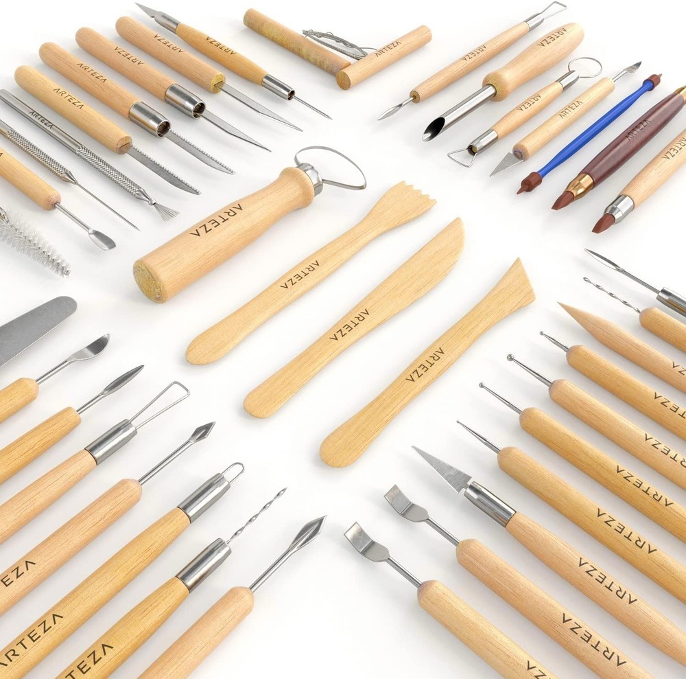 42-Piece Pottery & Sculpting Tools Set