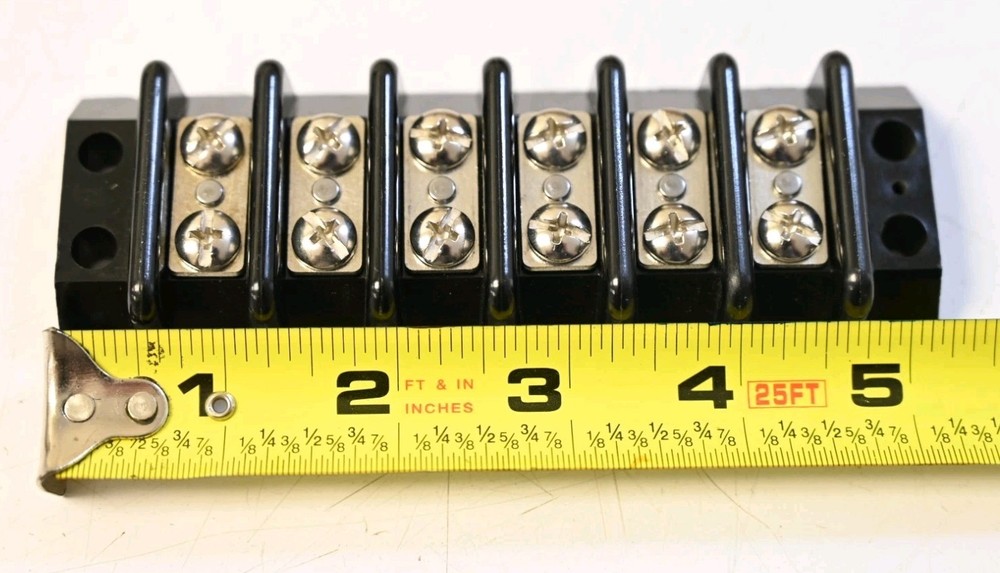Panel Mount Barrier Terminal Block / 2 Row / 6 Positions
