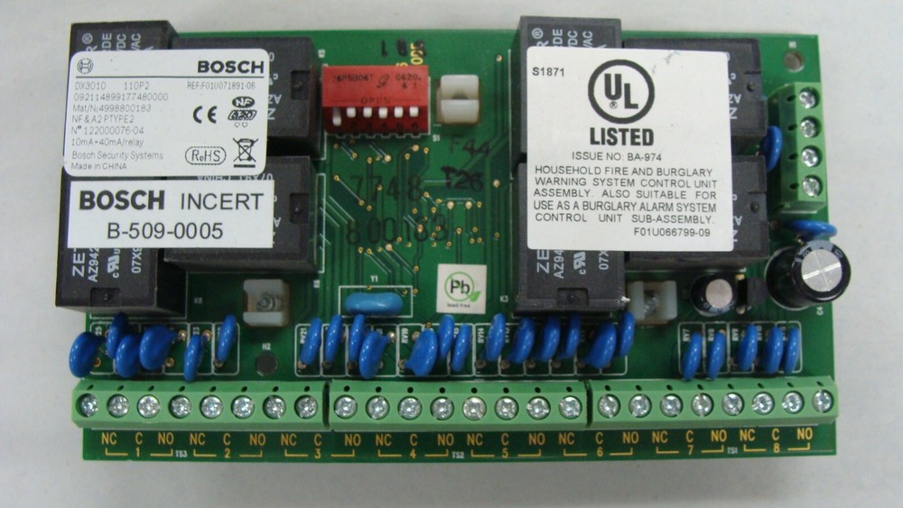Bosch DS DETECTION SYSTEMS DX3010 Octo-output Expander 8 Relay SECURITY ALARM
