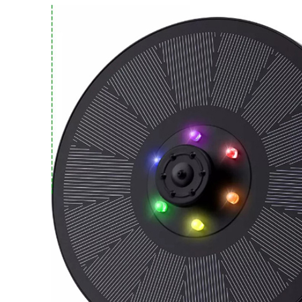 LED Solar Power Bird Bath Water Fountain Pump Floating Outdoor Pond Pool Decor