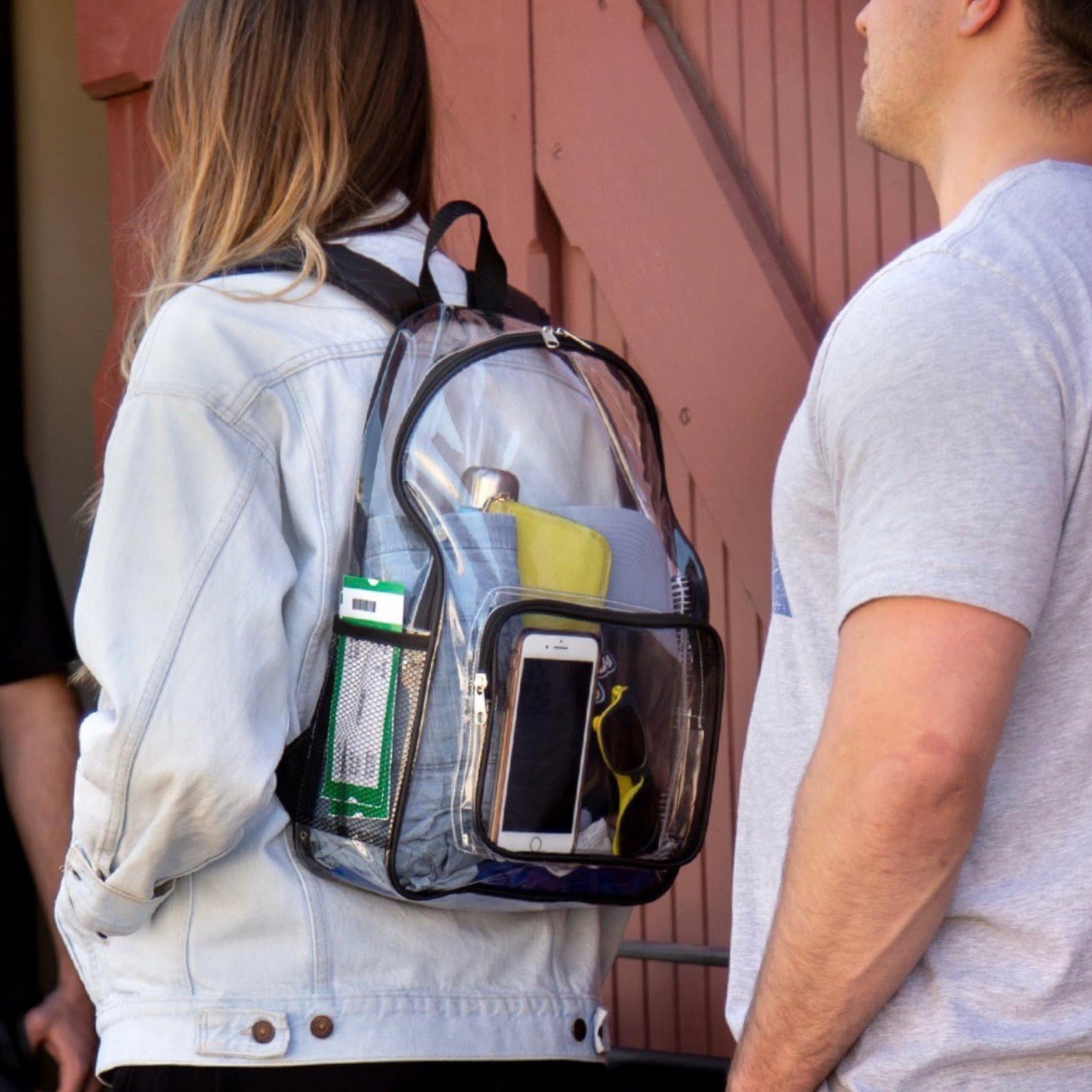 Transparent Clear Backpack with Laptop Sleeve - Concert & Stadium Approved