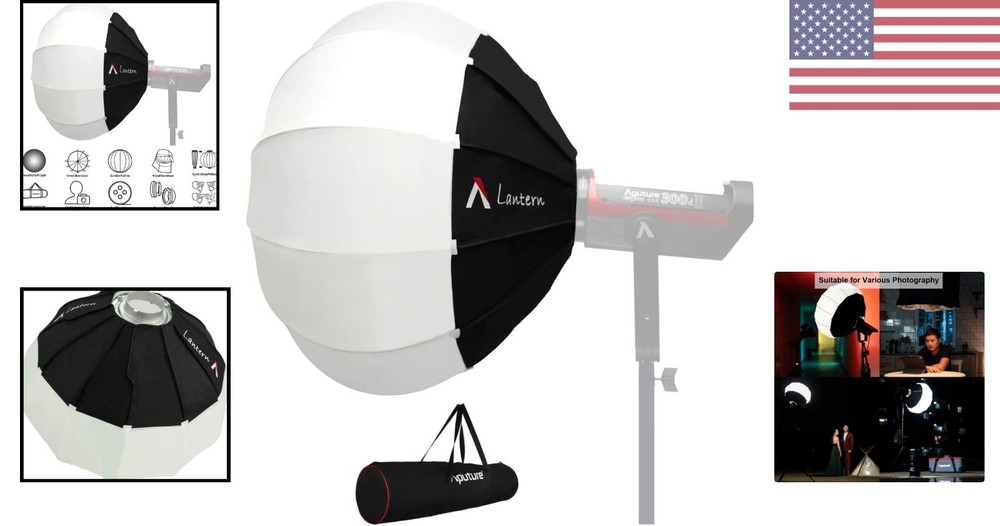 Quick-Folding Softbox with Adjustable Skirt - Control Your Lighting Effortlessly