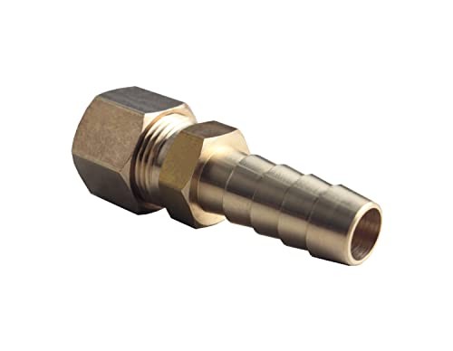 Automatic Transmission Cooler Line Fitting 3/8" Compression to 3/8" Hose Barb