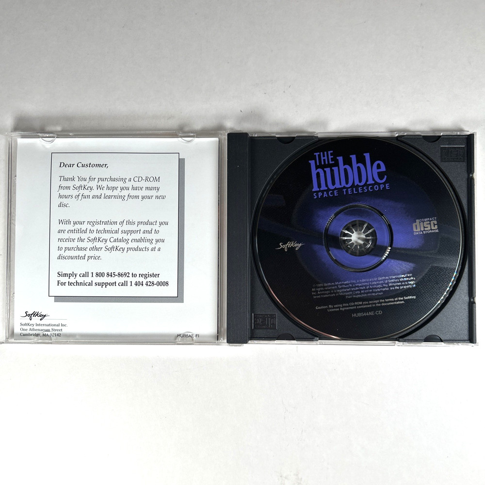 The Hubble Space Telescope 1995 Software For Windows PC CD-ROM Softkey