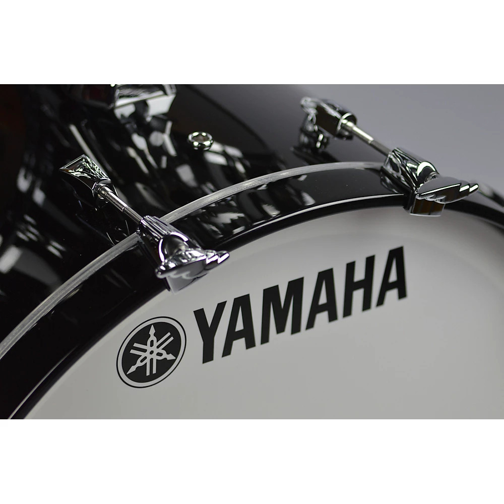 Yamaha Absolute Hybrid Maple 4-Piece Shell Pack With 22" Bass Drum Solid Black