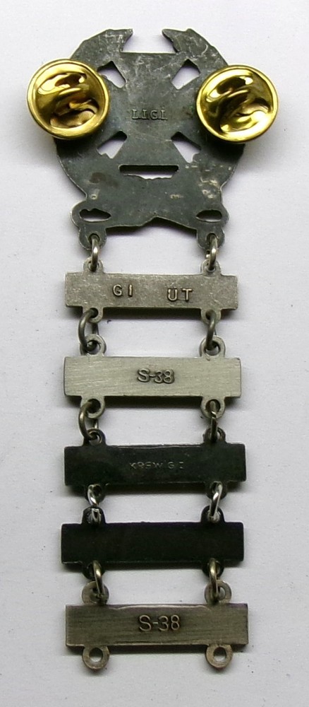Army Basic Qualification Expert Badge RIFLE PISTOL GRENADE MORTAR & MACH GUN BAR