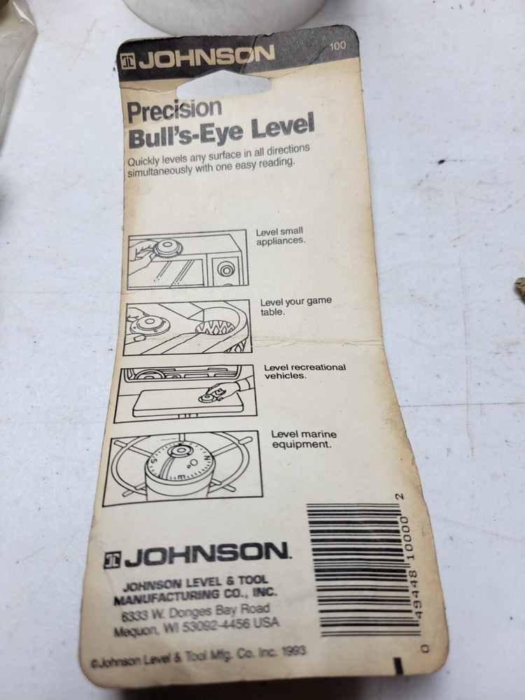 JOHNSON PRECISION BULL'S-EYE LEVEL (QTY 3)