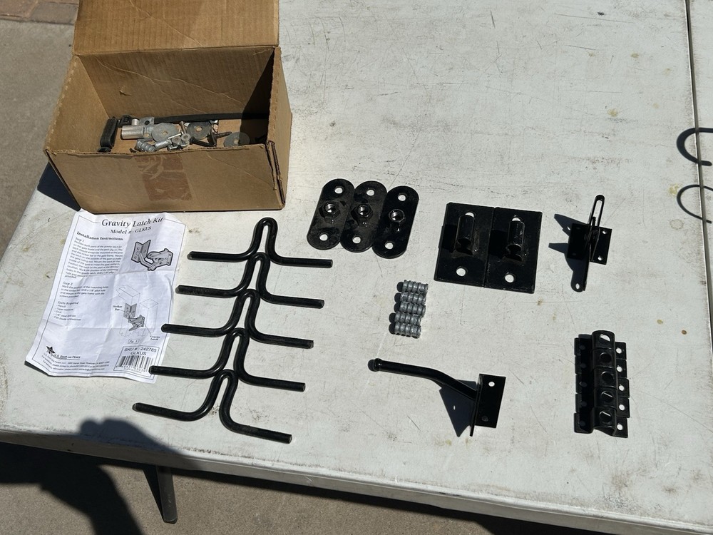 Powder Coated Gate Hardware (black)