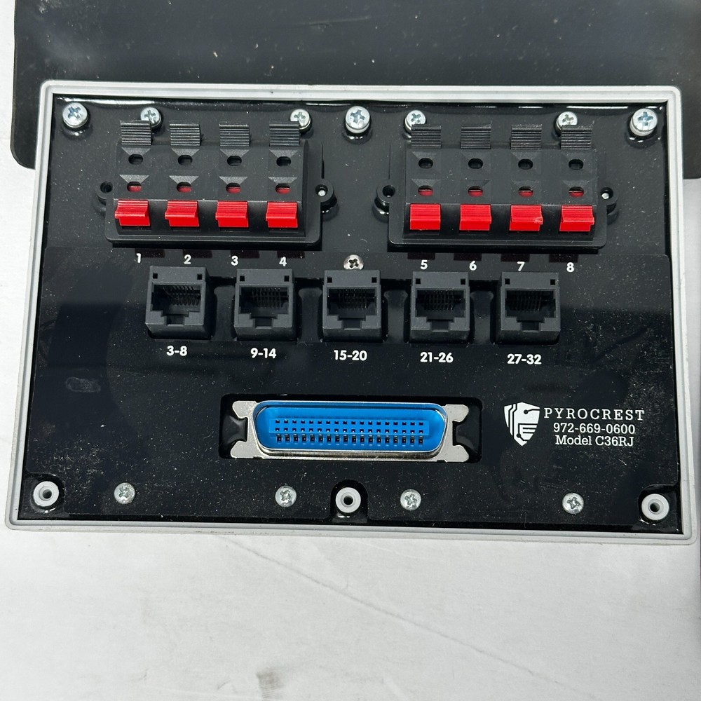 Pyrocrest C36RJ RJ-Modular Breakout / Selector Panel – CN36 Input – Used