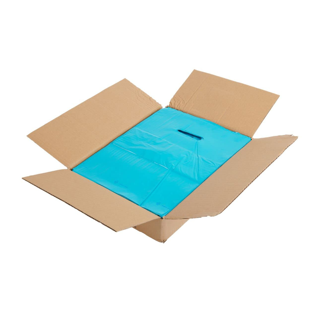 Plastic Bags 1000 Blue Shopping Merchandise Die Cut Handles 9 x 12" Diecut