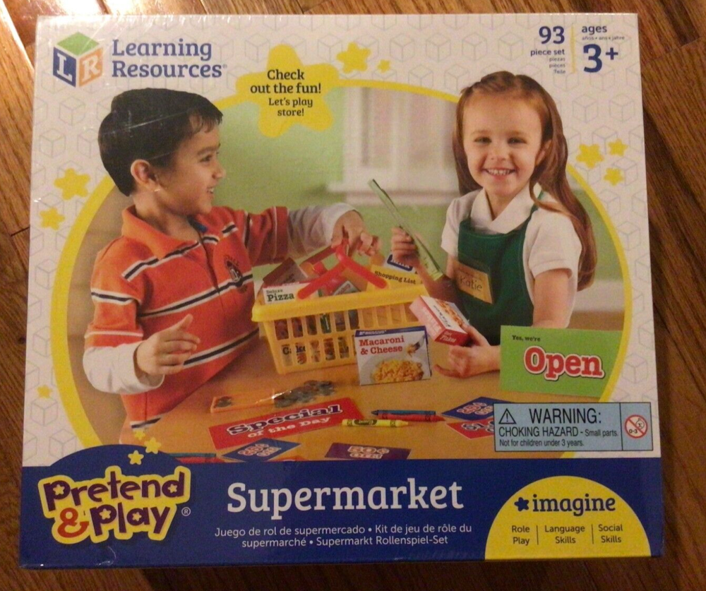 Learning Resources Pretend & Play Supermarket Age 3+ (93 pieces)