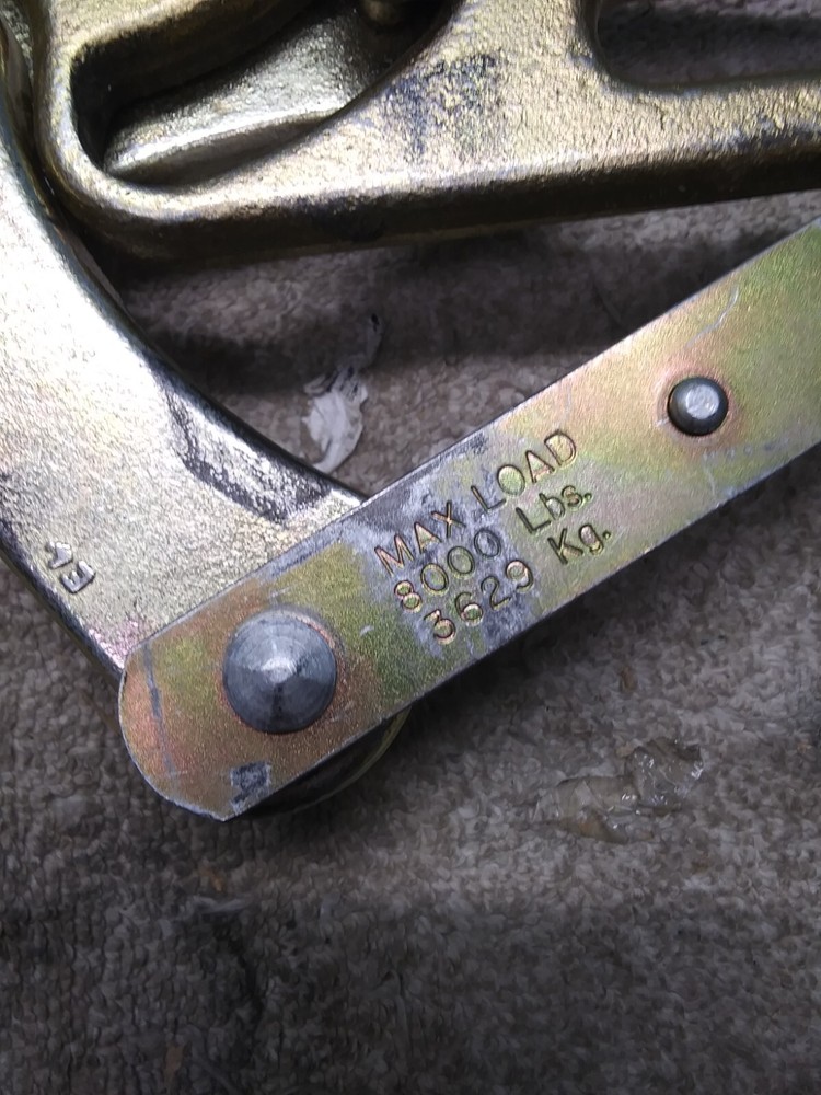 KLEIN 1611-50 CABLE WIRE GRIP PULLER 8000lbs Capacity