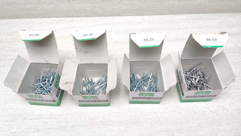 Marson 39001 Rivet Kit Model HP-2 w/ Case & Rivets