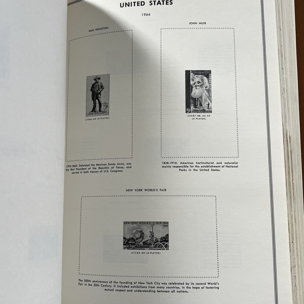 2x United States Plate Block Album Volume A & B ( No Stamps) H.E. Harris