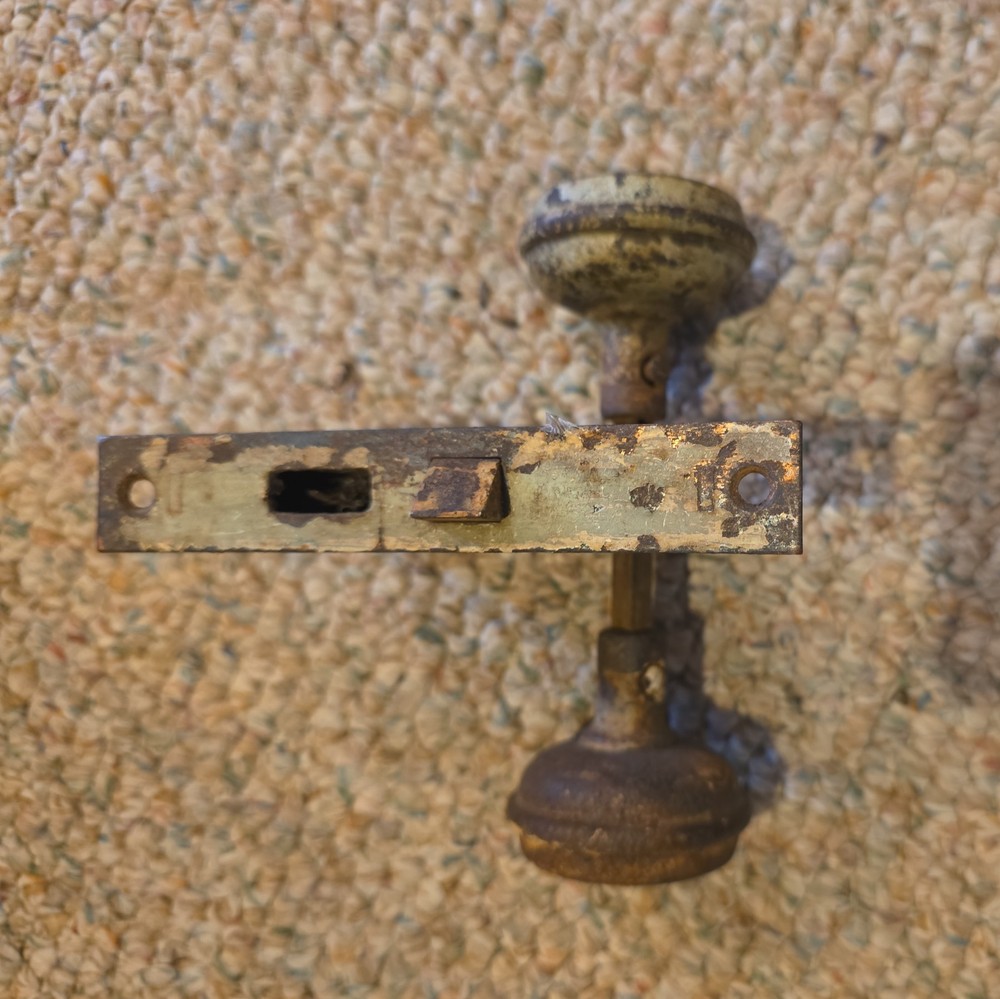Vintage Door Knobs And Mechanism See Description