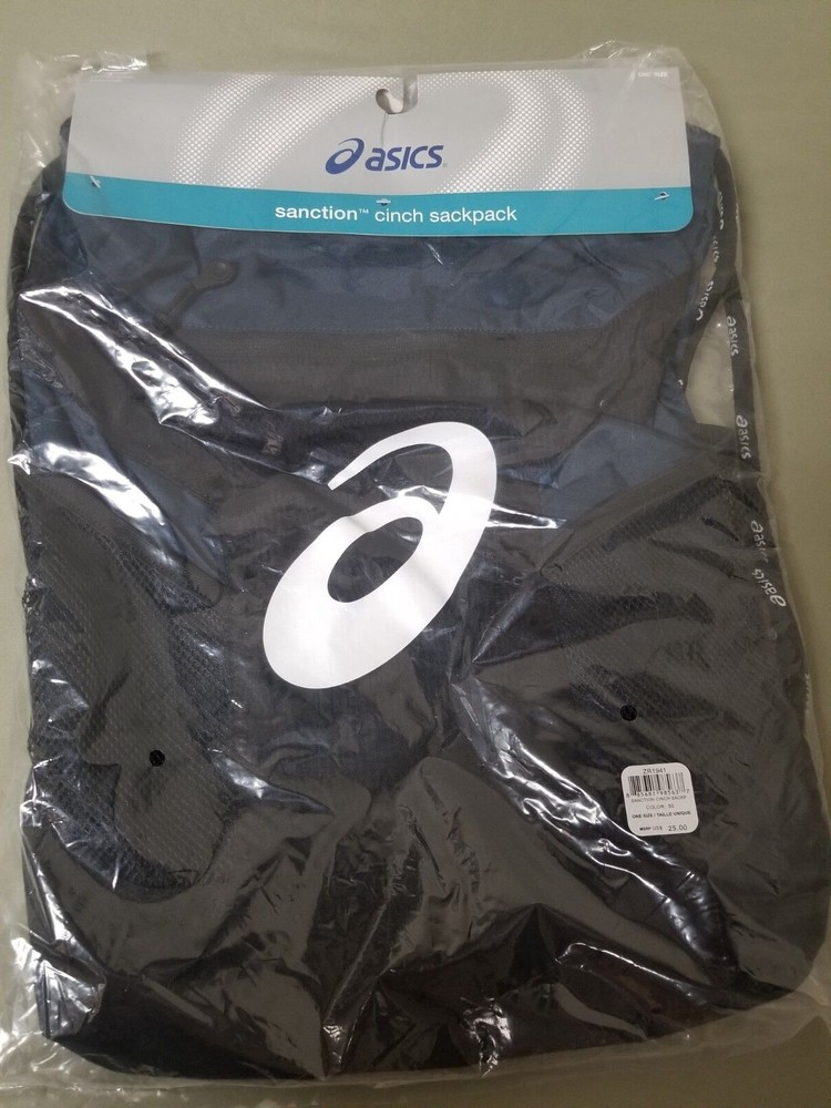 New Asics Sanction Cinch Sackpack Backpack.