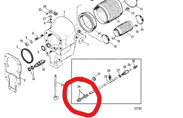 NEW REPLACEMENT QUICKSILVER 22-815956A1 Speedometer Coupling Connector KIT Alpha