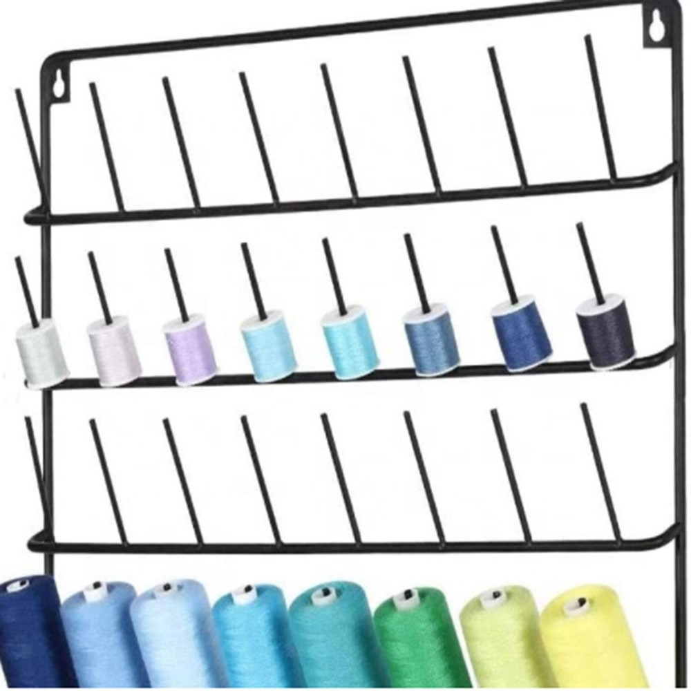 Thread Rack Stable Wall Mounted Sewing and Embroidery Thread Space Saving for