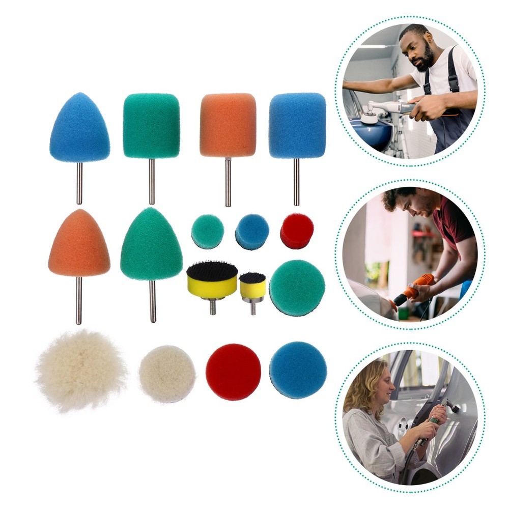 16 Pcs Polishing Buffing Tool Sponge Applicator Car Detailing Pads