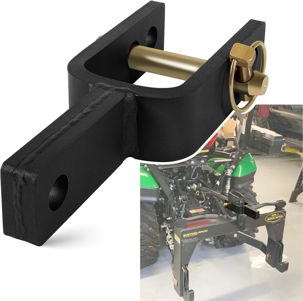 Powder-Coated Quick Hitch Adapter – Adjustable for Maximum Tractor Compatibility