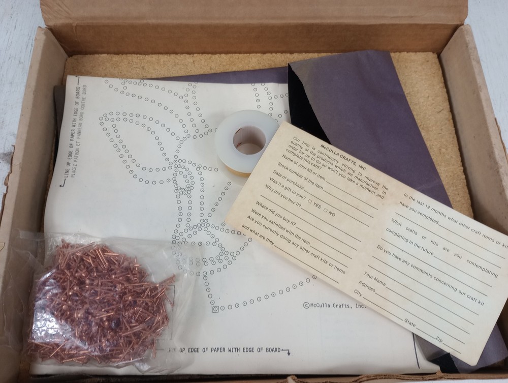 Vtg McCulla Crafts 1978 Deer String Art (New Old Stock)