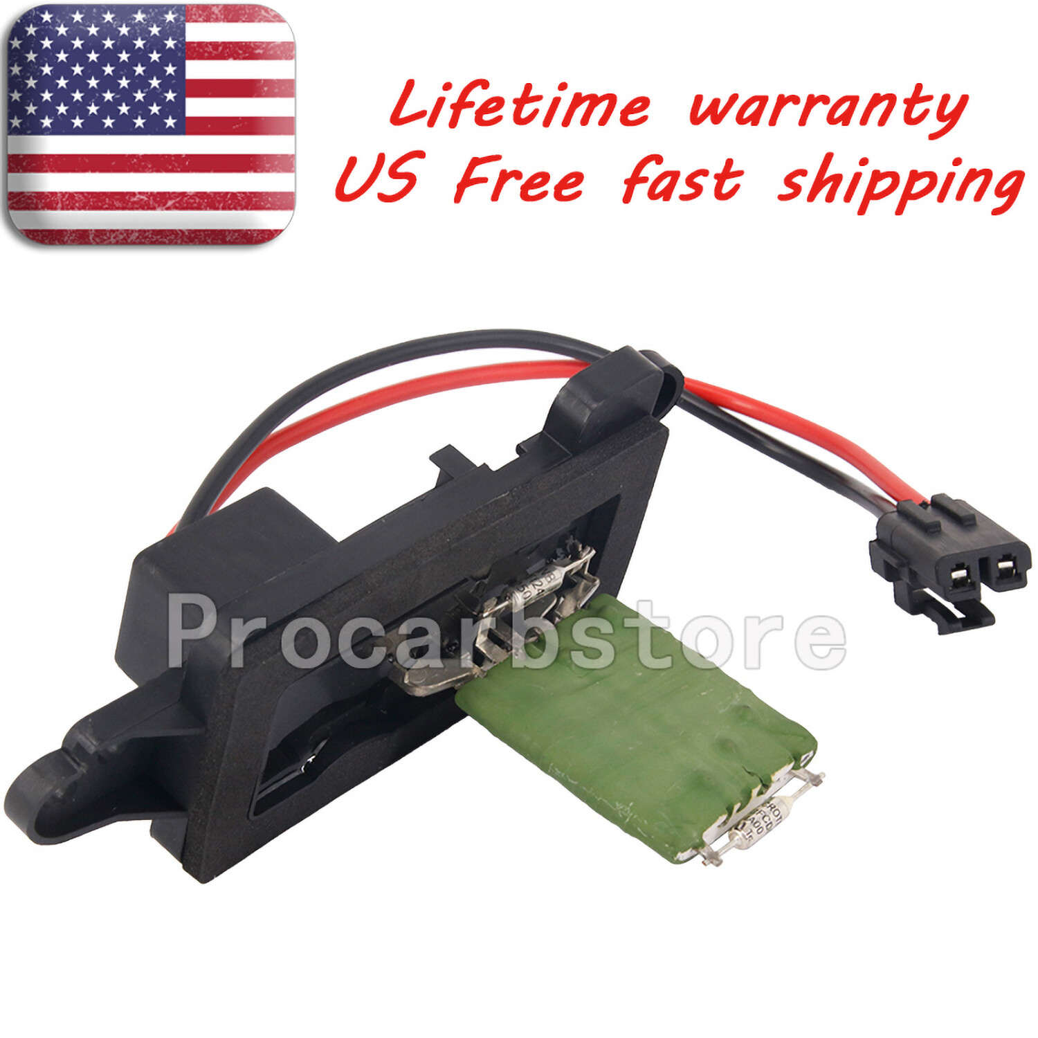 HVAC Heater Blower Motor Resistor for Chevy Silverado GMC Cadillac Pickup Truck