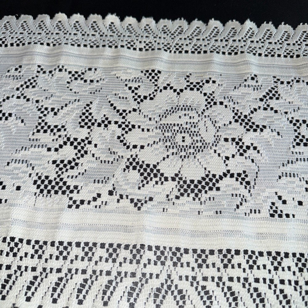 Cream Lace Table Runner 13” X 52”