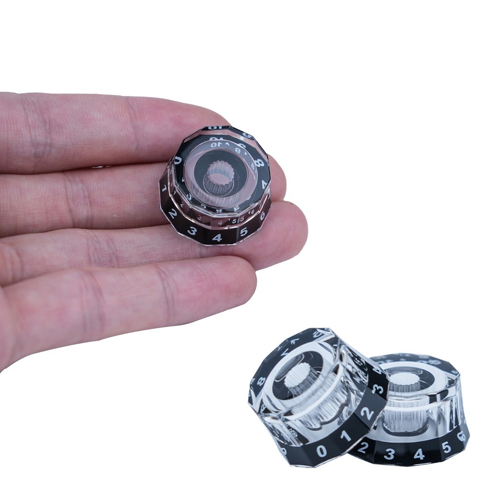 4Pcs Electric Guitar Knobs Speed Control Knobs for PRS/LP/SG/Les Paul Guitar BK