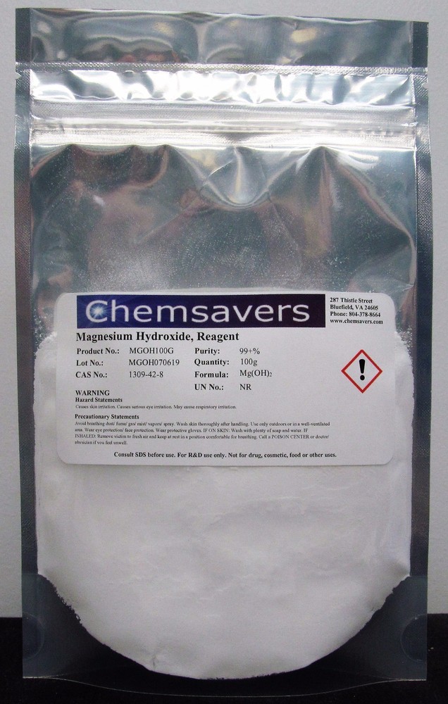 Magnesium Hydroxide, Reagent, 99+%, 100g
