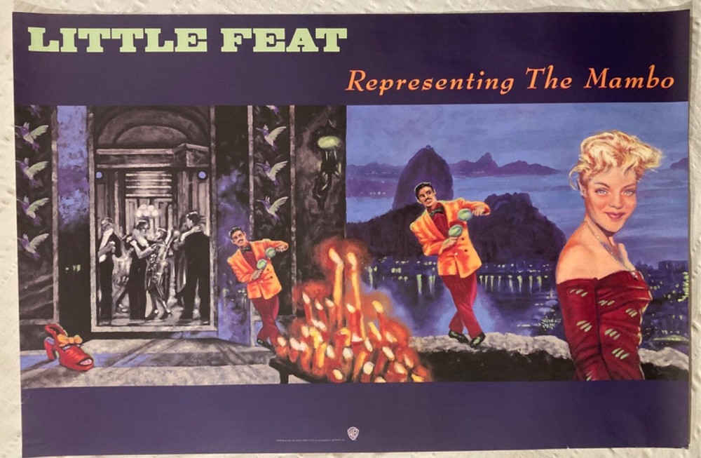 Little Feat 1990 Promo Poster Representing The Mambo H