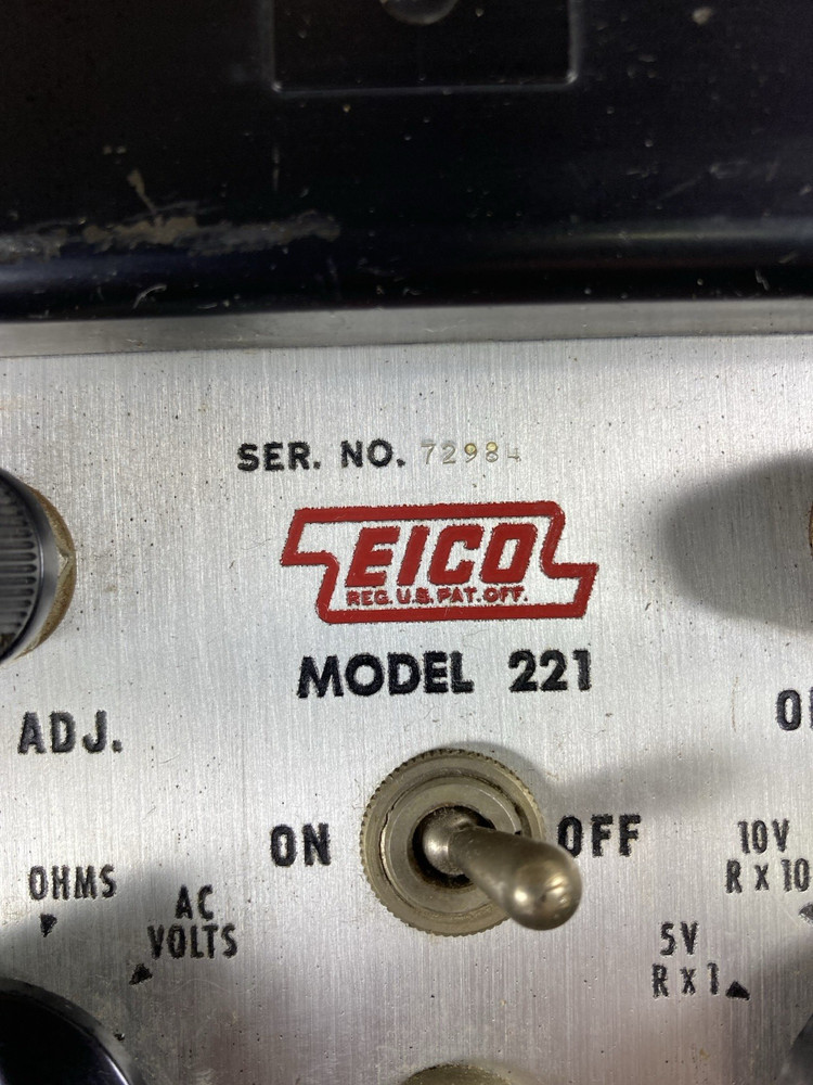 Electronic Ohmmeter Model 221 Voltmeter Electronic Ohm meter Vintage