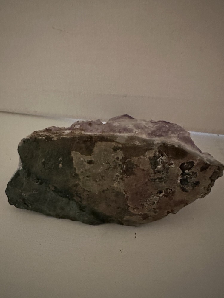 Cat With Rainbow Cut Ball On Amethyst Geode Stone