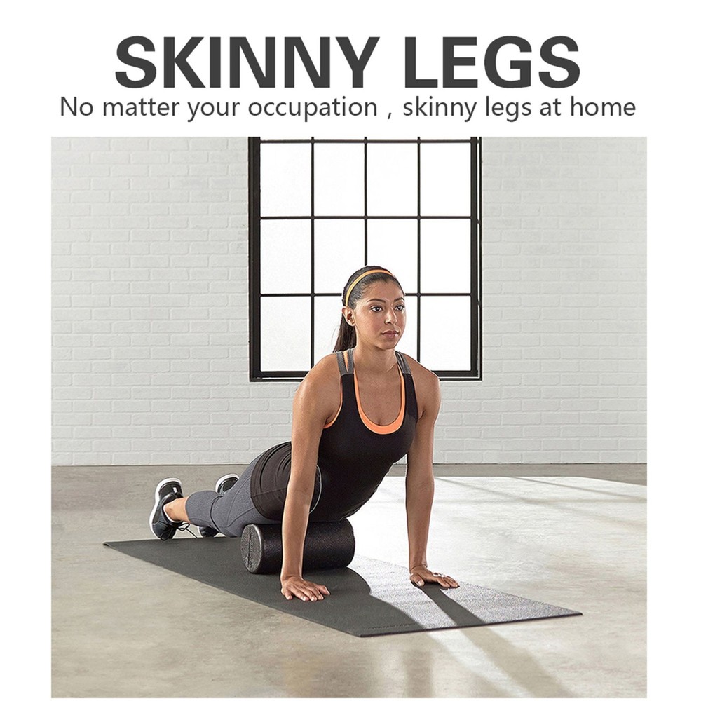 Premium High Density Foam Roller 18"x6" Physical Therapy Exercise Deep Tissue