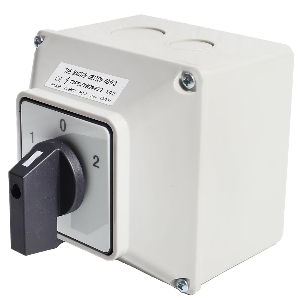 3 Phase Rotary Changeover Switch 690V 63A Universal Cam Conversion Switch 3 Posi
