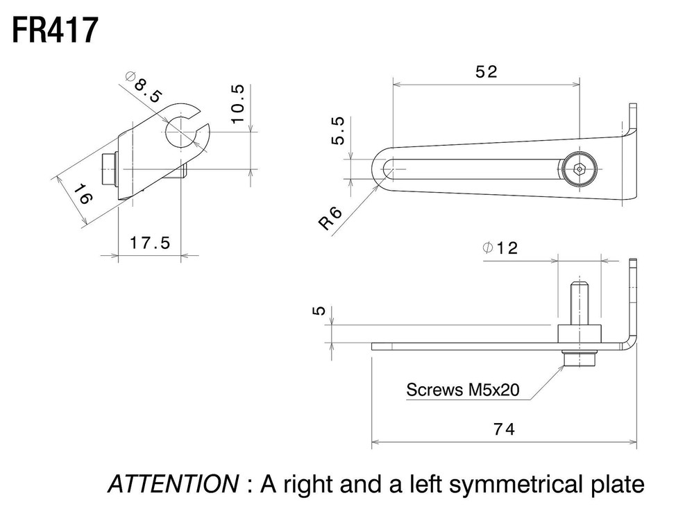 32212 - Indicator Hole Cover RIZOMA Compatible with DUCATI HYPERSTRADA 2013-2014