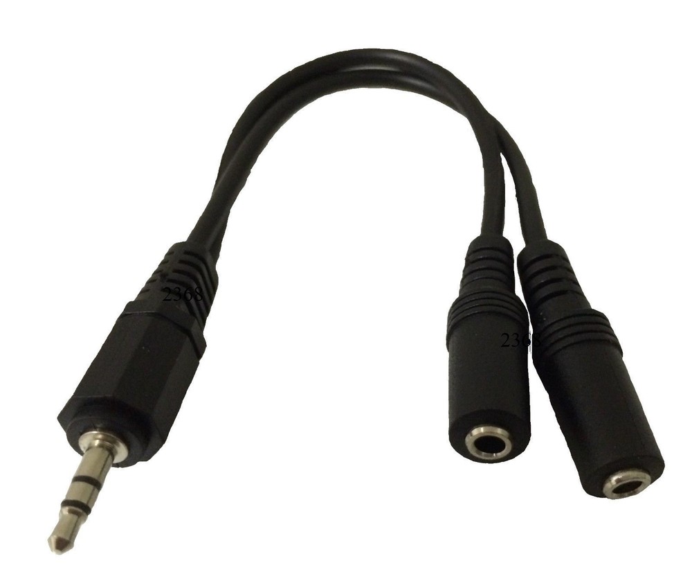 Y Adapter; Mini Stereo Plug, Headphone Splitter