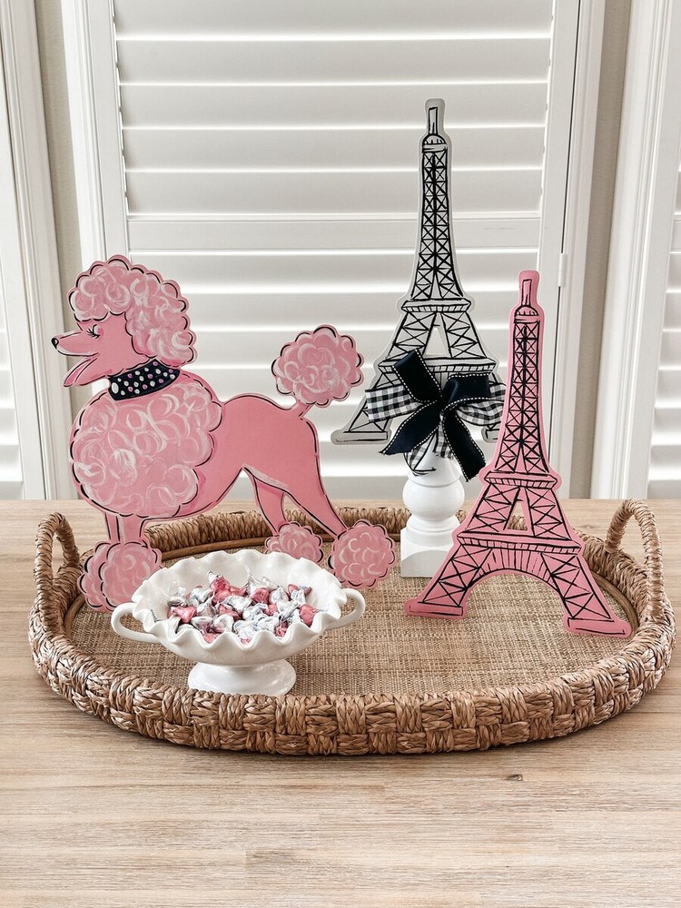 Round Top Collection - Eiffel Tower with Removable Stake