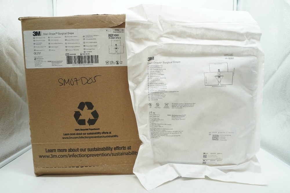 Case/8 pack, 3m Surgical Steri-Drape Urological REF 1081 EXP 10/2025