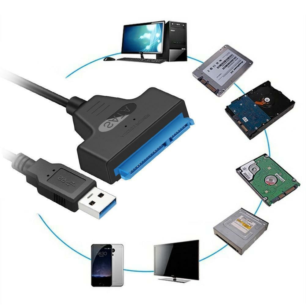 USB 3.0 to 2.5" SSD SATA III Hard Drive Adapter Cable UASP SATA HDD to USB 3.0