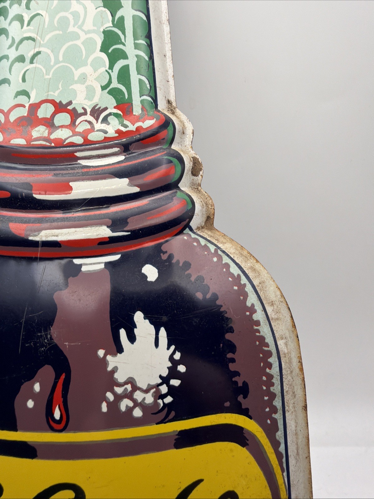 Original Nugrape Bottle Advertising Sign