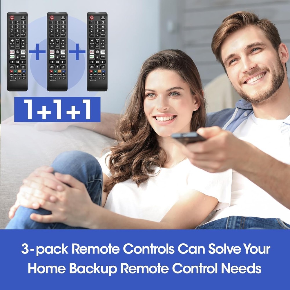 3 Pack Remote for All Samsung TV Remote, Replacement 3 pack samsung