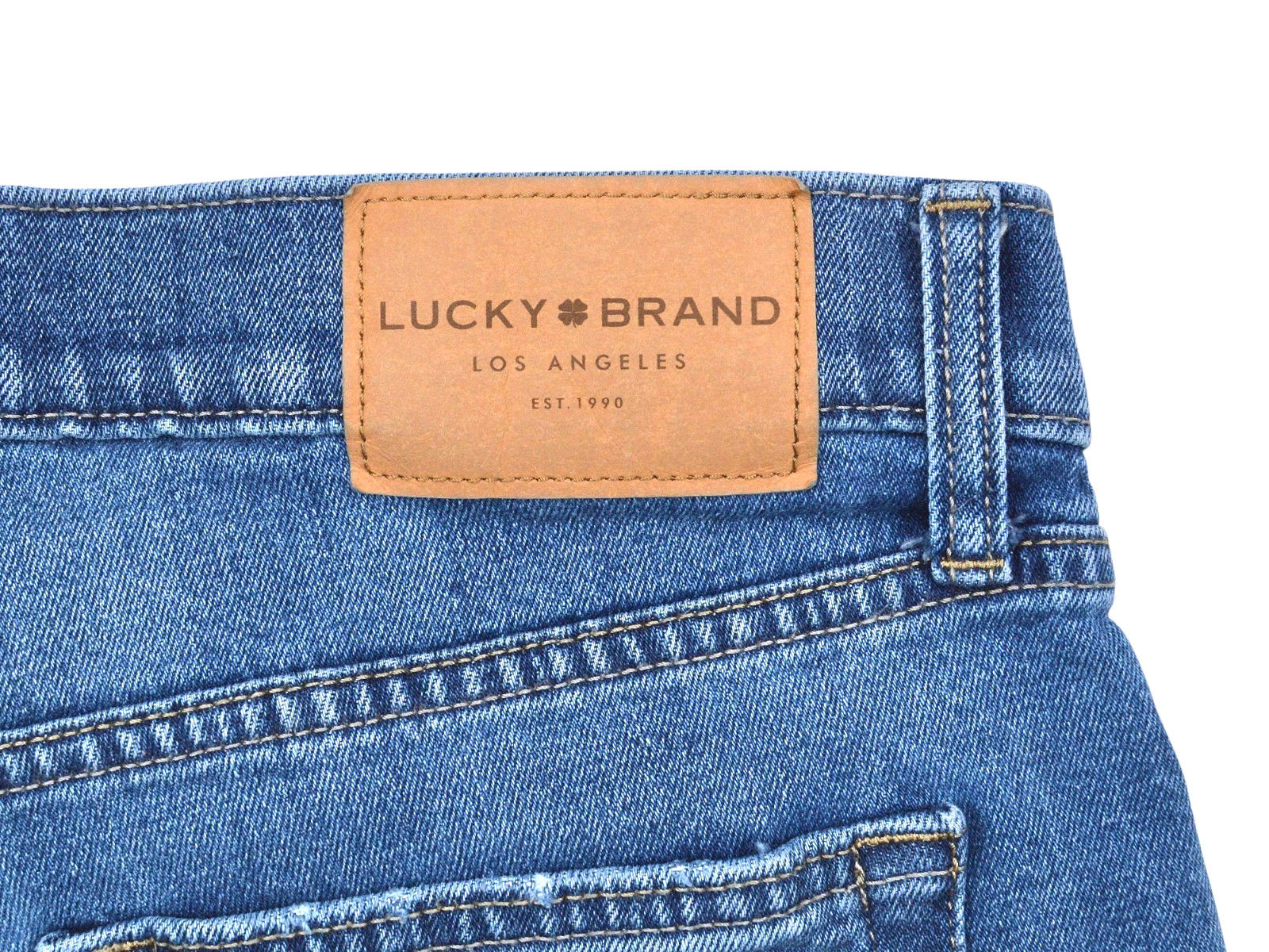 Lucky Brand Sienna Boyfriend Straight Jeans Womens Size 6/28 Blue Denim Mid Rise