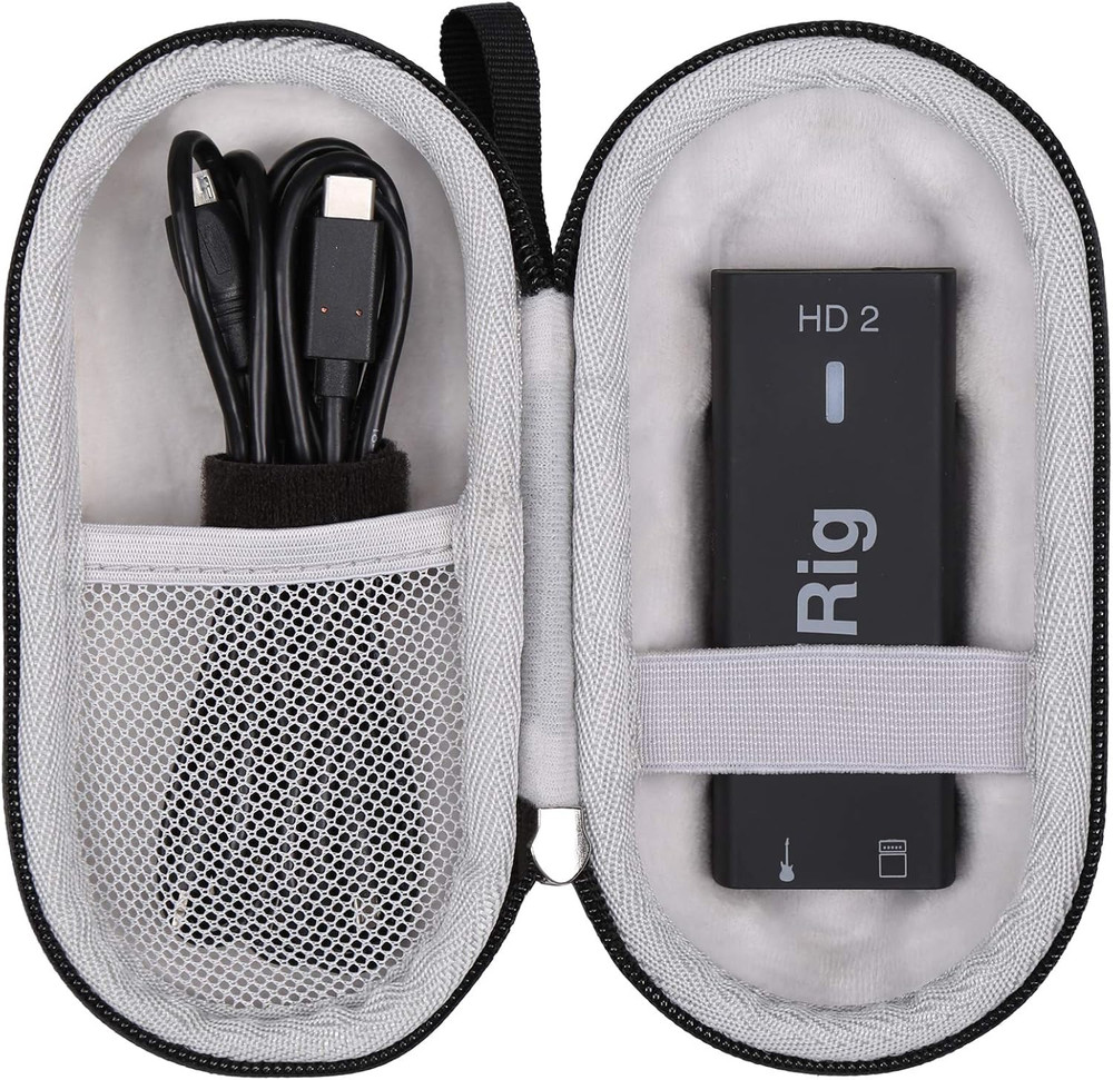 Hard Storage Carrying Case for IK Multimedia Irig HD 2 Digital Guitar Interface