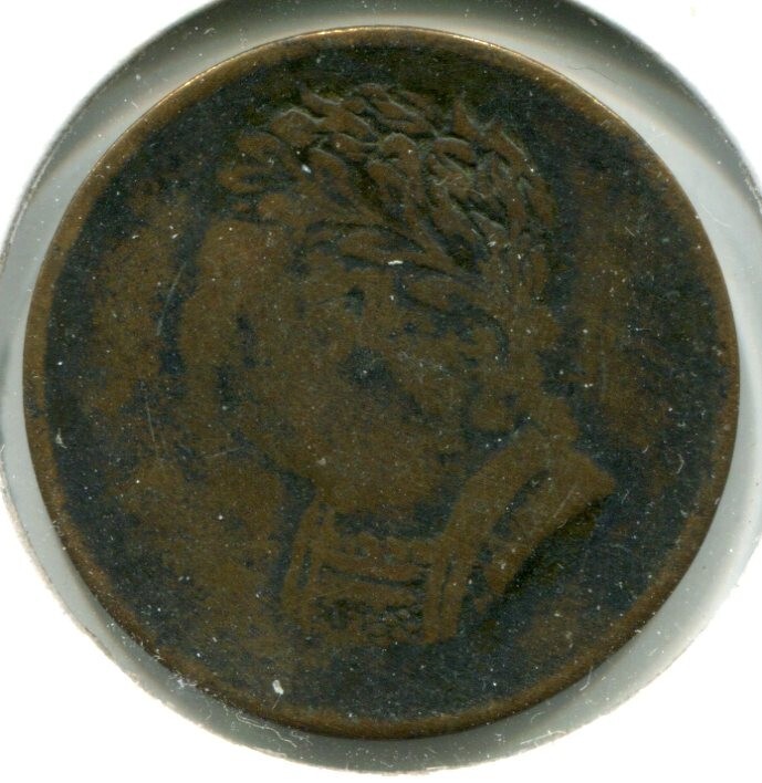Lower Canada Bust & Harp Half Penny Token 1820 Br-112