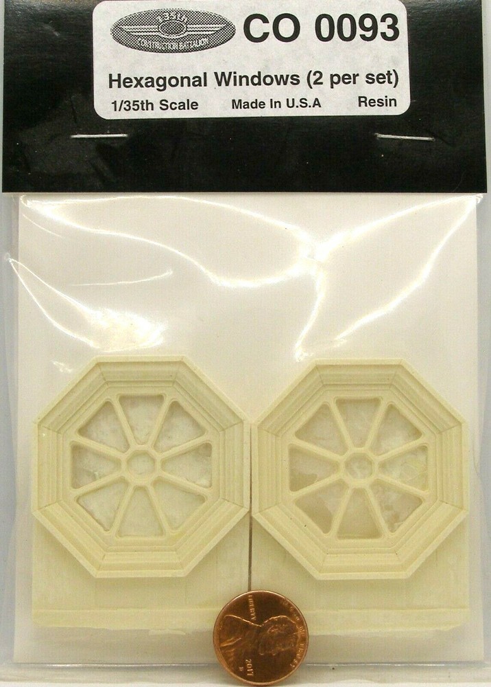 135th Construction Battalion 1:35 Resin CO 0093 Hexagonal Windows 2 per set