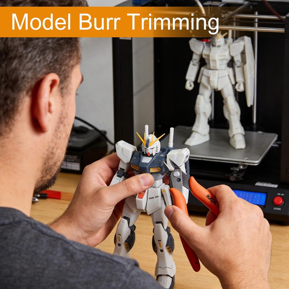 KATA Micro Wire Cutters Pliers: Precision Flush Cutter Tool for 2 Pack Orange