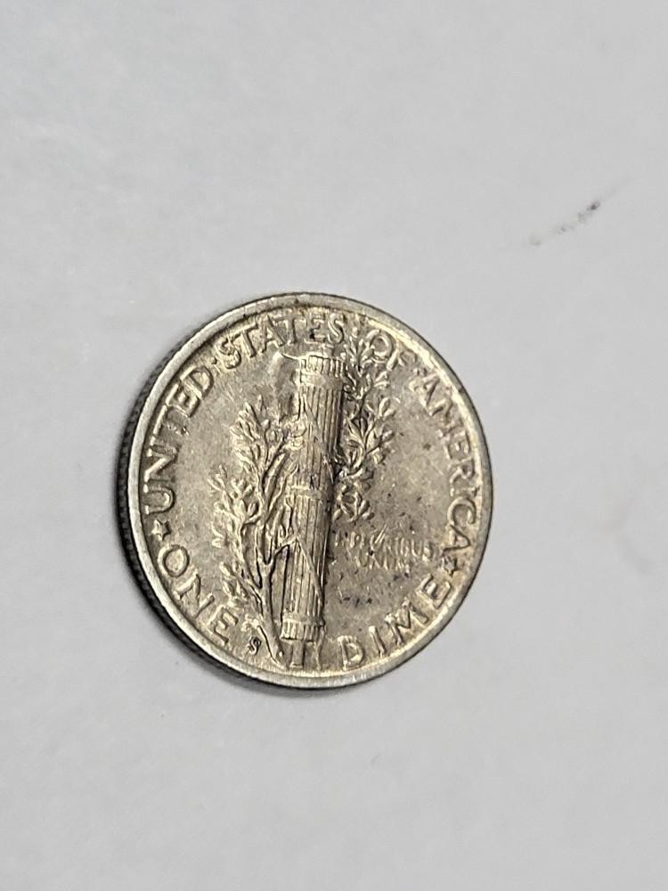 1944 S Mercury Dime