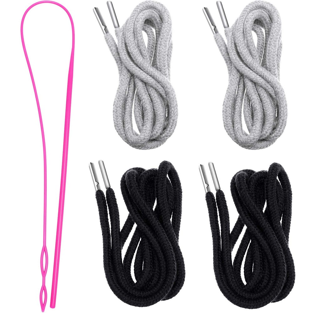 Drawstring Cords Replacement Drawstrings with Easy Threader for Sweatpants Short